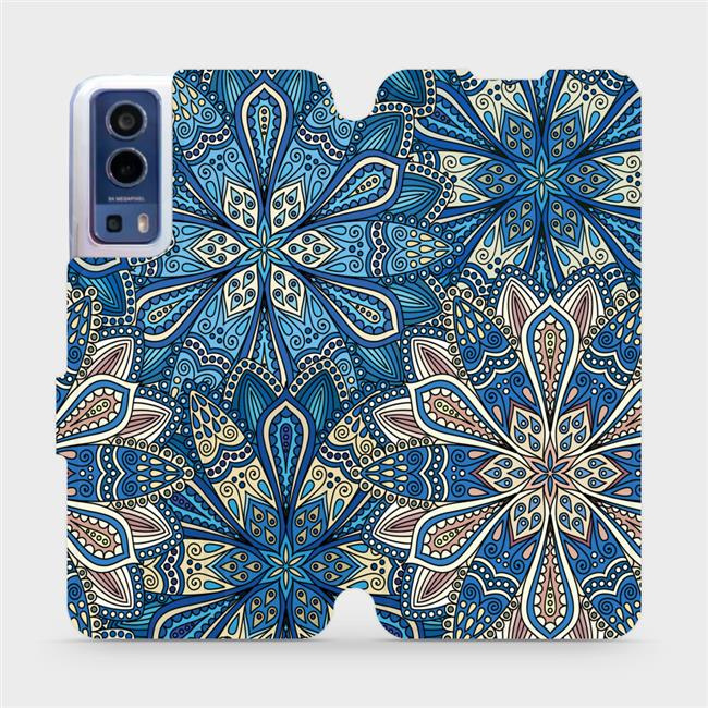 Flipové pouzdro Mobiwear - Vivo Y72 5G / Vivo Y52 5G - V108P Modré mandala květy