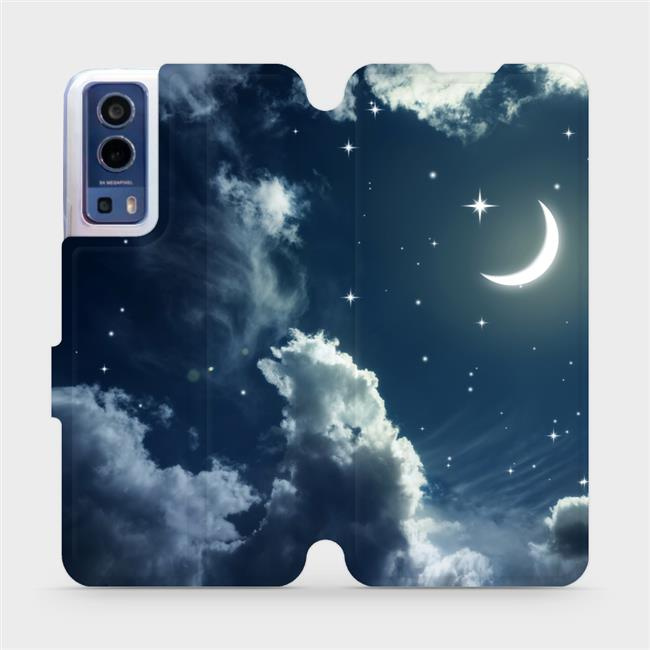 Flipové pouzdro Mobiwear - Vivo Y72 5G / Vivo Y52 5G - V145P Noční obloha s měsícem