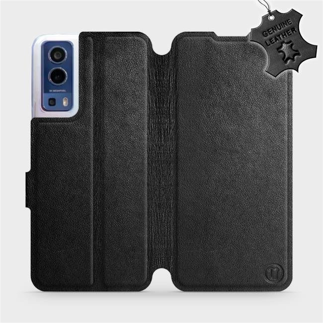 Kožené flip pouzdro Mobiwear - Vivo Y72 5G / Vivo Y52 5G - Černé