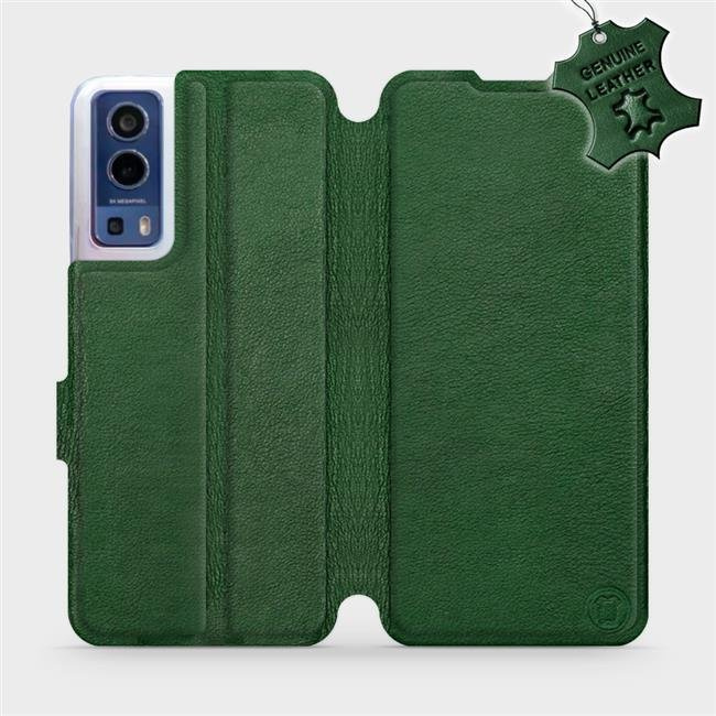 Kožené flip pouzdro Mobiwear - Vivo Y72 5G / Vivo Y52 5G - Zelené
