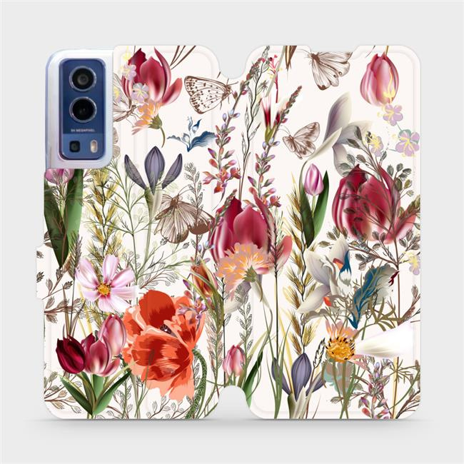 Flipové pouzdro Mobiwear - Vivo Y72 5G / Vivo Y52 5G - MP01S Rozkvetlá louka