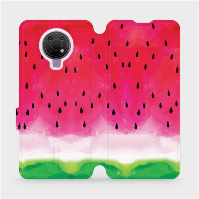 Flipové pouzdro Mobiwear - Nokia G10 - V086S Melounek