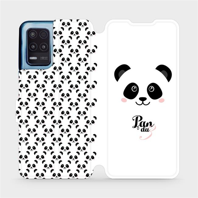 Flipové pouzdro Mobiwear - Realme 8 5G - M030P Panda Amálka