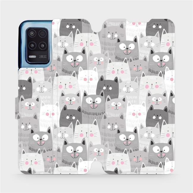Flipové pouzdro Mobiwear - Realme 8 5G - M099P Kočičky
