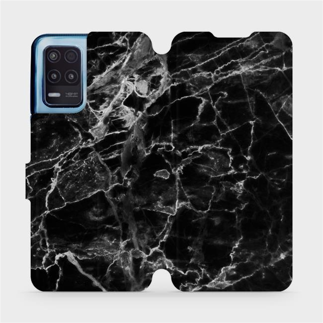 Flipové pouzdro Mobiwear - Realme 8 5G - V056P Černý mramor