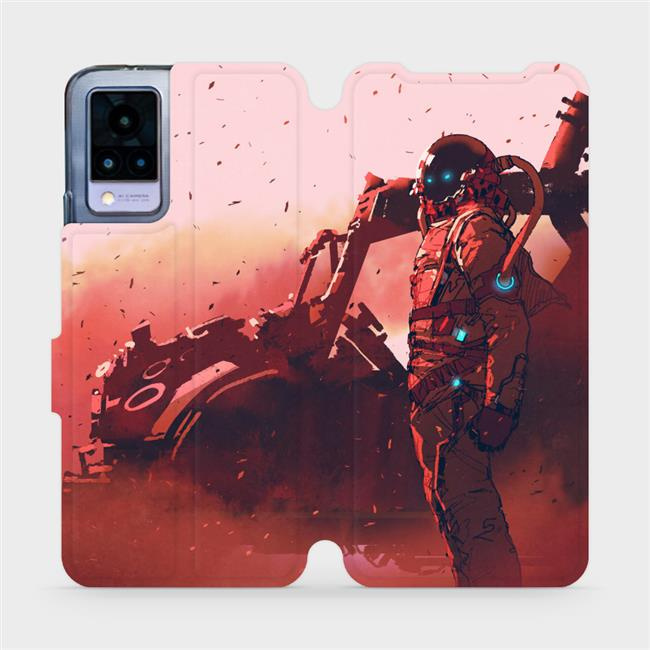 Flipové pouzdro Mobiwear - Vivo V21 5G - MA09S Průzkumník s červeným vozítkem