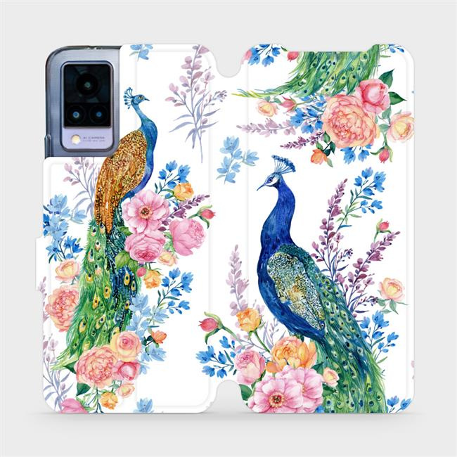 Flipové pouzdro Mobiwear - Vivo V21 5G - MX08S Pávi