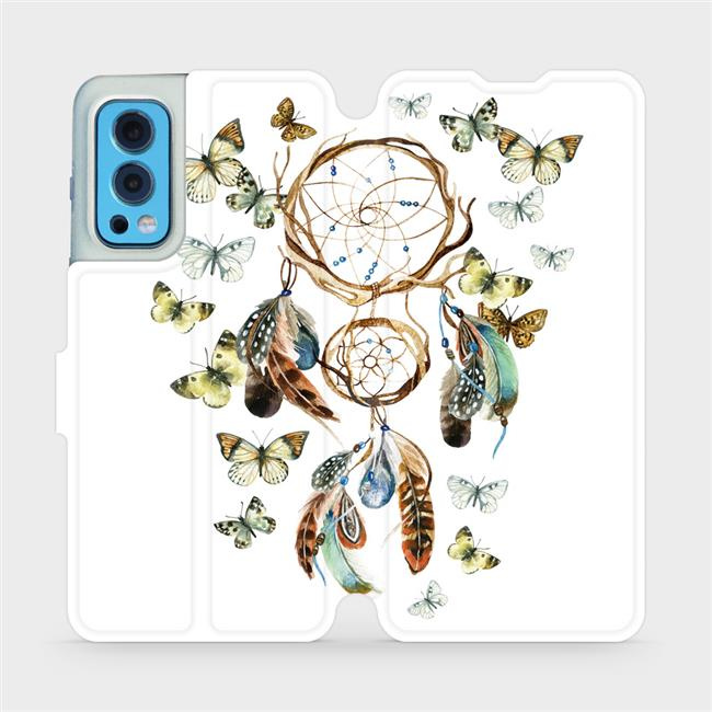Flipové pouzdro Mobiwear - OnePlus Nord 2 5G - M001P Lapač a motýlci