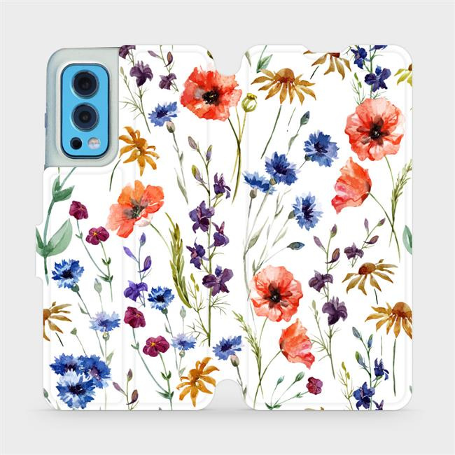 Flipové pouzdro Mobiwear - OnePlus Nord 2 5G - MP04S Luční kvítí