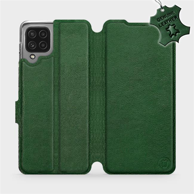 Kožené flip pouzdro Mobiwear - Samsung Galaxy M22 - Zelené