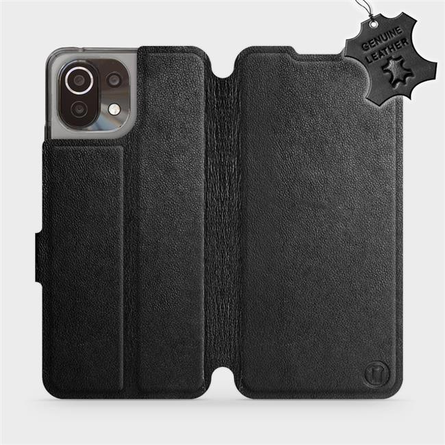 Kožené flip pouzdro Mobiwear - Xiaomi 11 Lite 5G NE - Černé