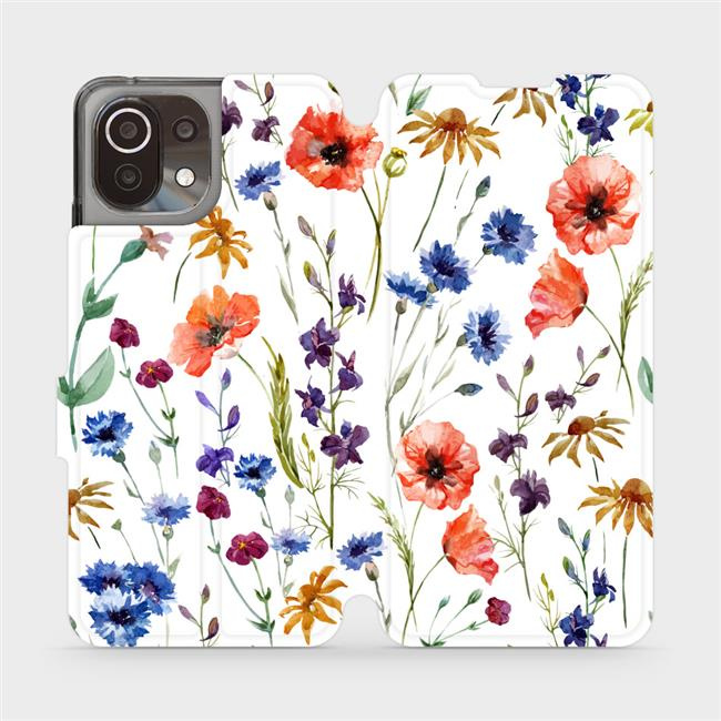 Flipové pouzdro Mobiwear - Xiaomi 11 Lite 5G NE - MP04S Luční kvítí