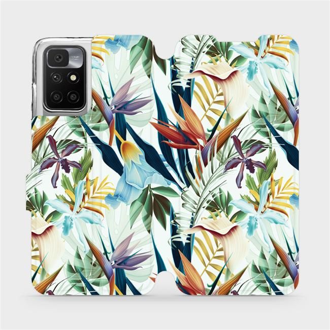 Flipové pouzdro Mobiwear - Xiaomi Redmi 10 - M071P Flóra