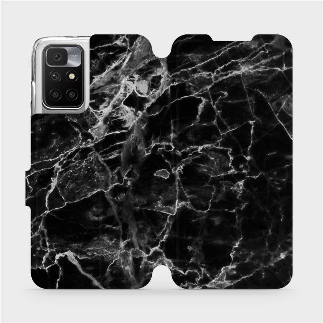 Flipové pouzdro Mobiwear - Xiaomi Redmi 10 - V056P Černý mramor