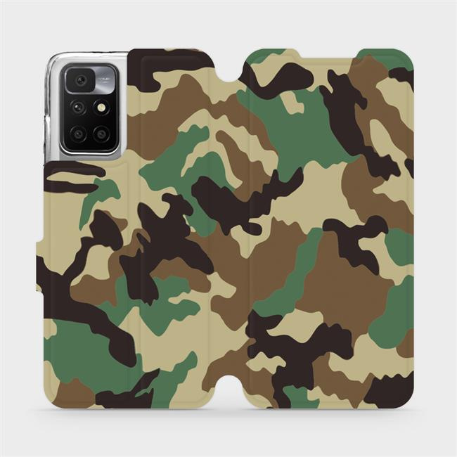 Flipové pouzdro Mobiwear - Xiaomi Redmi 10 - V111P Maskáče