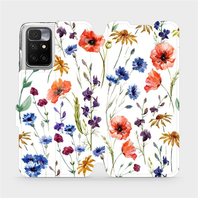 Flipové pouzdro Mobiwear - Xiaomi Redmi 10 - MP04S Luční kvítí