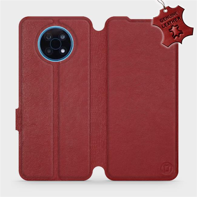 Kožené flip pouzdro Mobiwear - Nokia G50 5G - Tmavě červené