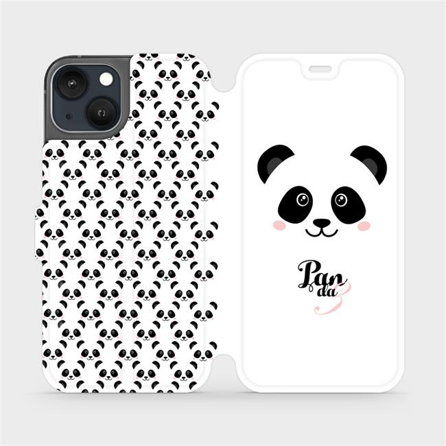 Flipové pouzdro Mobiwear - Apple iPhone 13 - M030P Panda Amálka