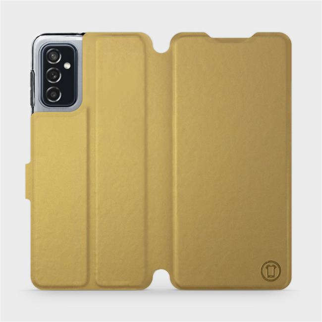 Flipové pouzdro Mobiwear - Samsung Galaxy M52 5G - Zlatavé a šedé