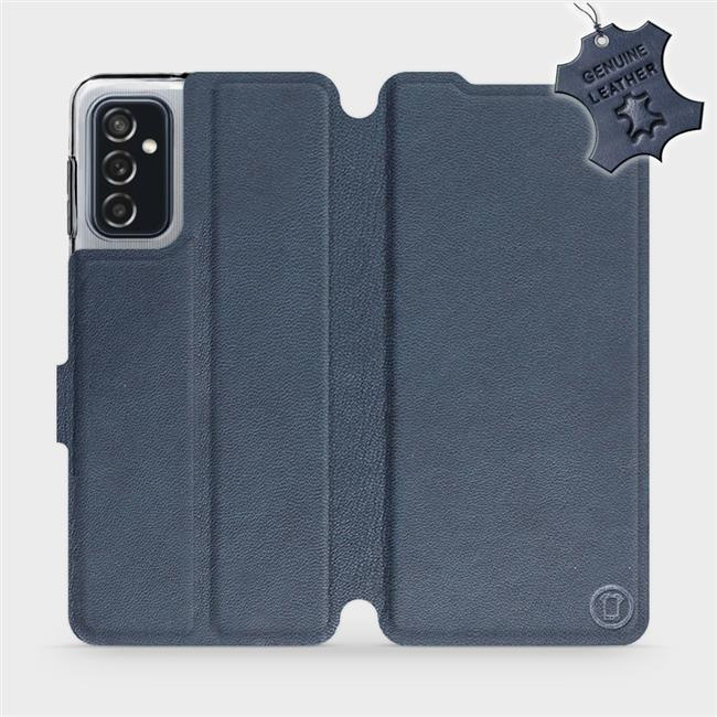 Kožené flip pouzdro Mobiwear - Samsung Galaxy M52 5G - Modré