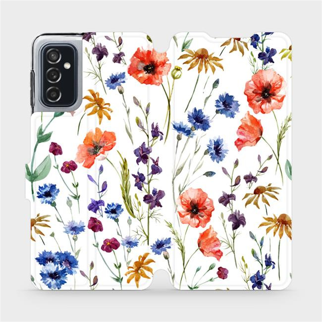 Flipové pouzdro Mobiwear - Samsung Galaxy M52 5G - MP04S Luční kvítí