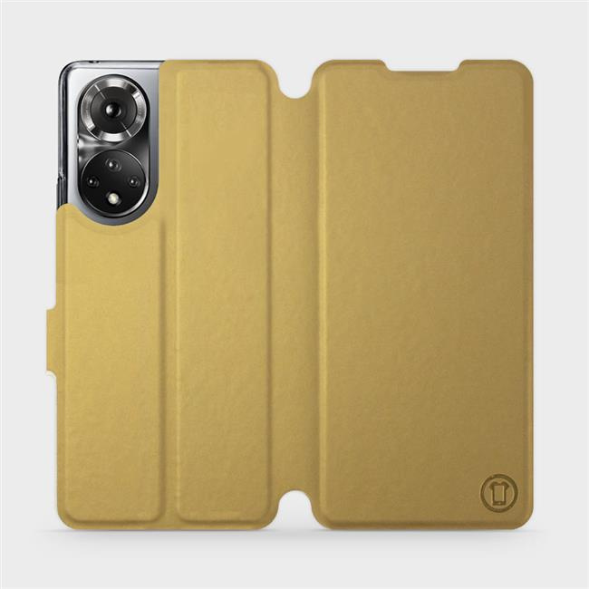 Flipové pouzdro Mobiwear - Honor 50 - Zlatavé a šedé