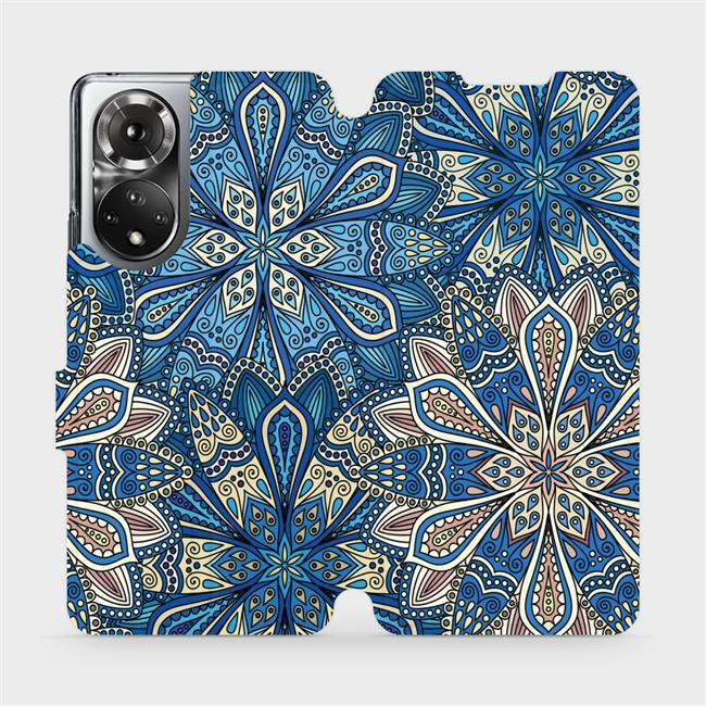Flipové pouzdro Mobiwear - Honor 50 - V108P Modré mandala květy