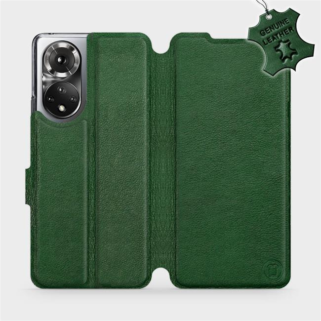 Kožené flip pouzdro Mobiwear - Honor 50 - Zelené