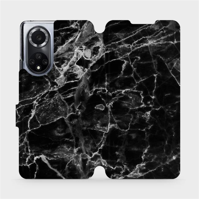 Flipové pouzdro Mobiwear - Huawei Nova 9 - V056P Černý mramor