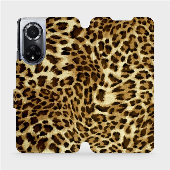 Flipové pouzdro Mobiwear - Huawei Nova 9 - VA33P Leopardí vzor