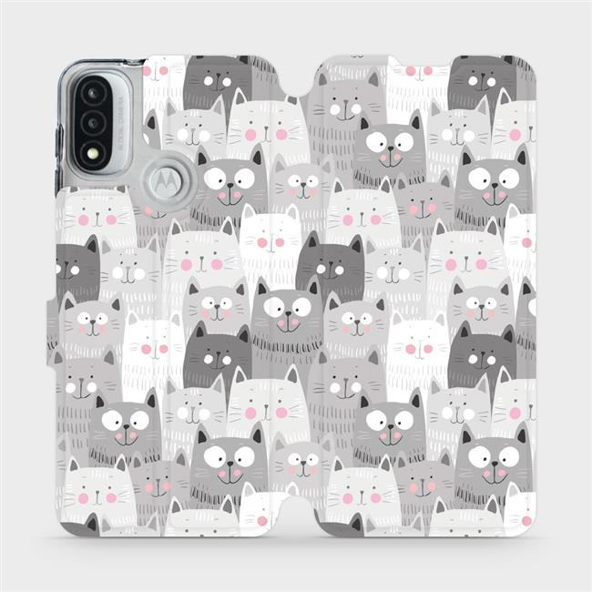 Flipové pouzdro Mobiwear - Motorola Moto E20 - M099P Kočičky