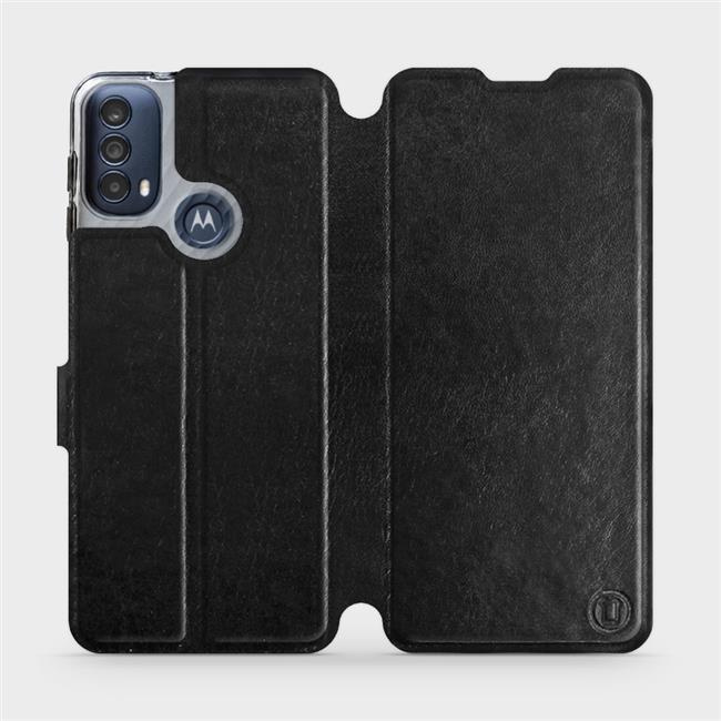 Flipové pouzdro Mobiwear - Motorola Moto E40 - Černé a šedé