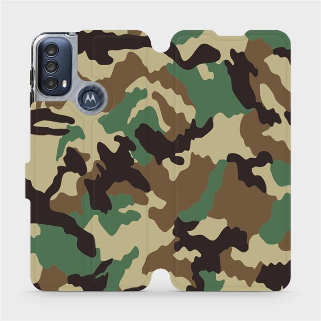 Flipové pouzdro Mobiwear - Motorola Moto E40 - V111P Maskáče
