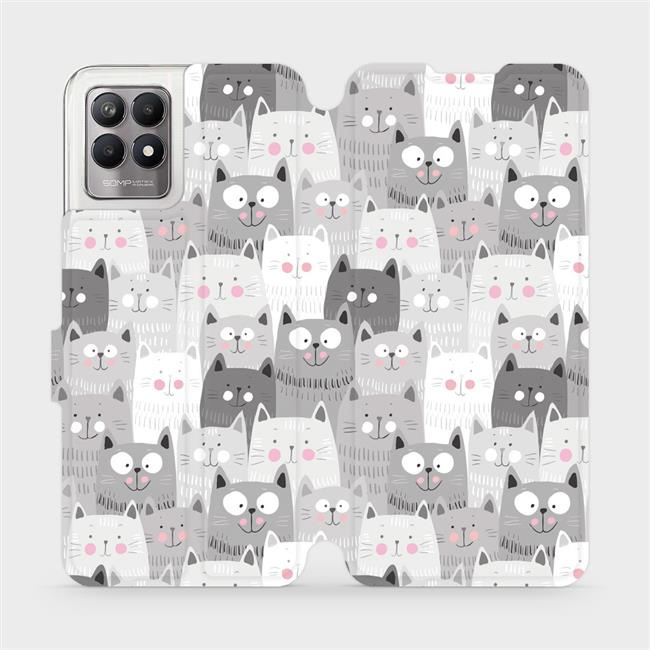 Flipové pouzdro Mobiwear - Realme 8i - M099P Kočičky