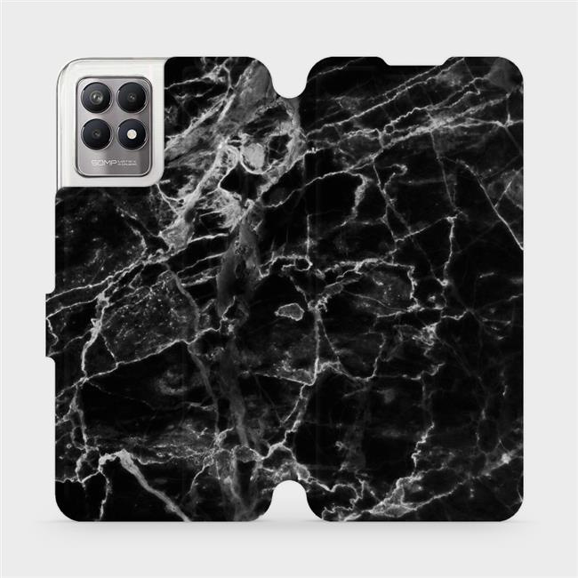 Flipové pouzdro Mobiwear - Realme 8i - V056P Černý mramor