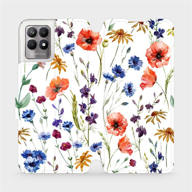 Flipové pouzdro Mobiwear - Realme 8i - MP04S Luční kvítí