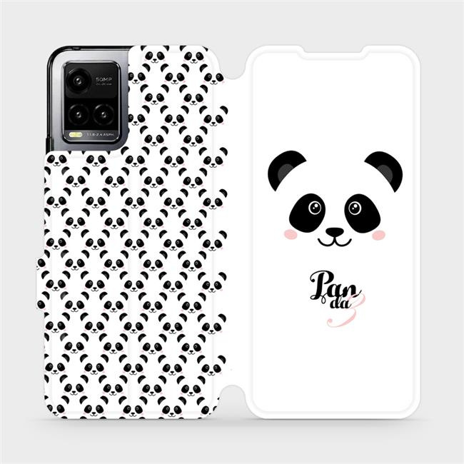 Flipové pouzdro Mobiwear - Vivo Y21s - M030P Panda Amálka