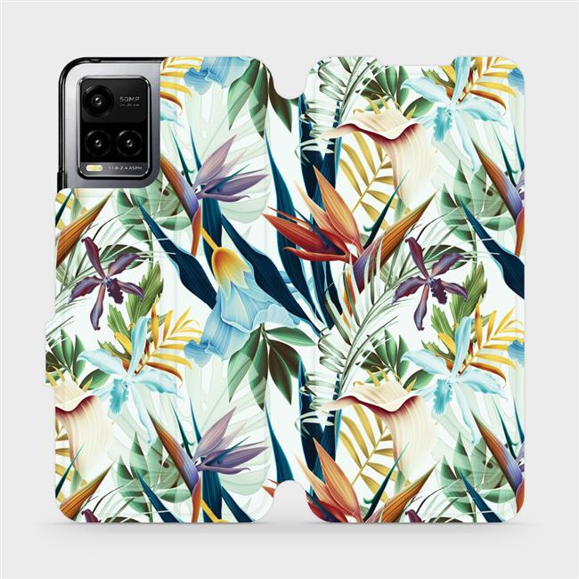 Flipové pouzdro Mobiwear - Vivo Y21s - M071P Flóra