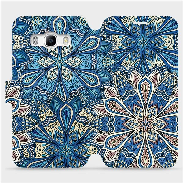 Flipové pouzdro Mobiwear - Samsung Galaxy J5 2016 - V108P Modré mandala květy