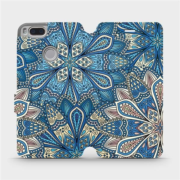 Flipové pouzdro Mobiwear - Xiaomi Mi A1 - V108P Modré mandala květy