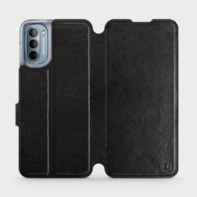 Flipové pouzdro Mobiwear - Motorola Moto G31 - Černé a šedé