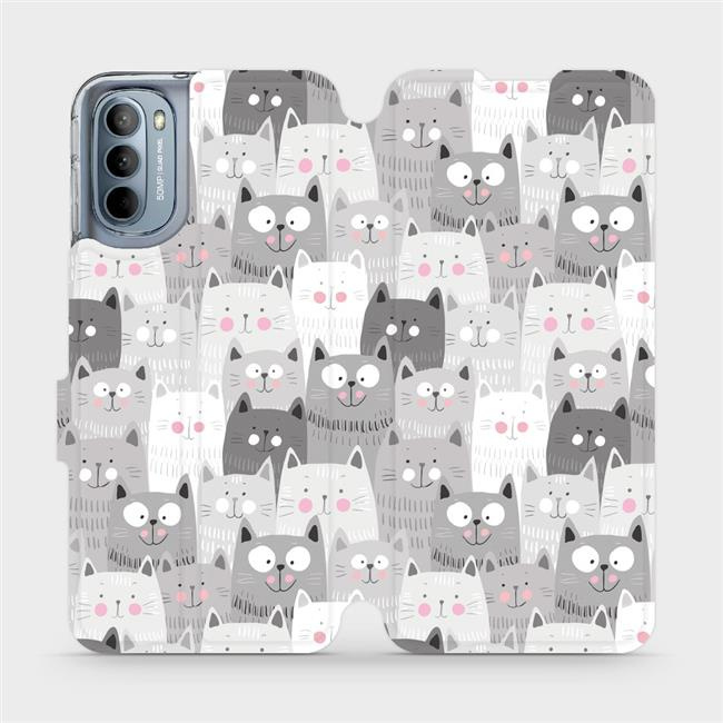 Flipové pouzdro Mobiwear - Motorola Moto G31 - M099P Kočičky