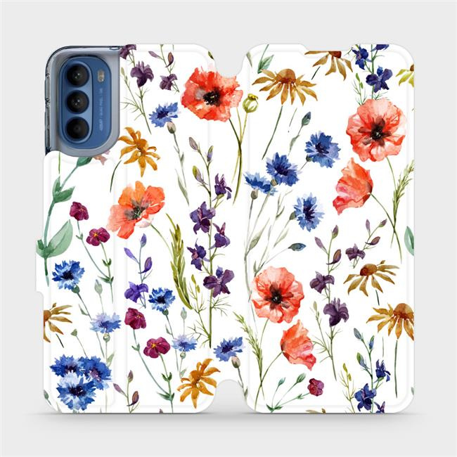 Flipové pouzdro Mobiwear - Motorola Moto G41 - MP04S Luční kvítí