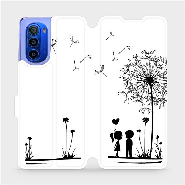 Flipové pouzdro Mobiwear - Motorola Moto G51 5G - MH16P Dvojice s pampeliškou