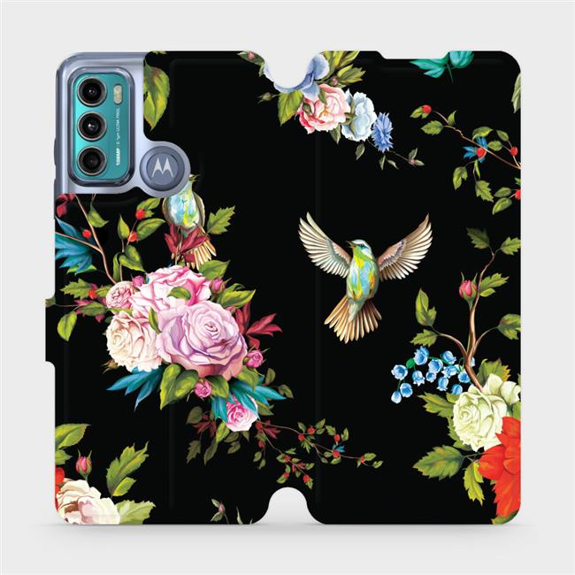 Flipové pouzdro Mobiwear - Motorola Moto G60 - VD09S Ptáčci a květy