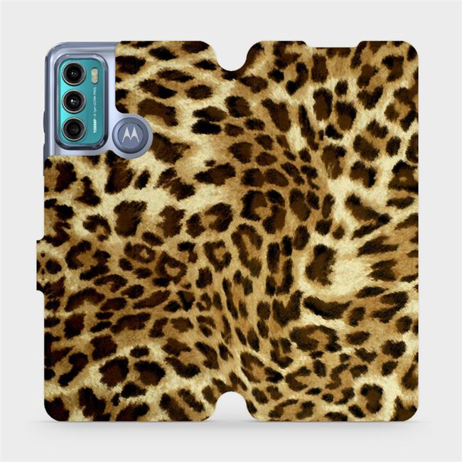 Flipové pouzdro Mobiwear - Motorola Moto G60 - VA33P Leopardí vzor