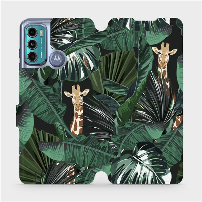 Flipové pouzdro Mobiwear - Motorola Moto G60 - VP06P Žirafky