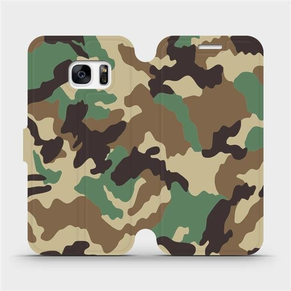 Flipové pouzdro Mobiwear - Samsung Galaxy S7 - V111P Maskáče