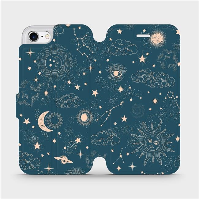 Flipové pouzdro Mobiwear - Apple iPhone 8 - VP14S Magický vesmír