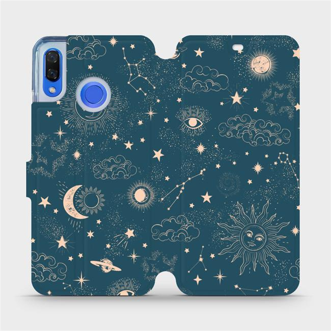 Flipové pouzdro Mobiwear - Huawei Nova 3 - VP14S Magický vesmír